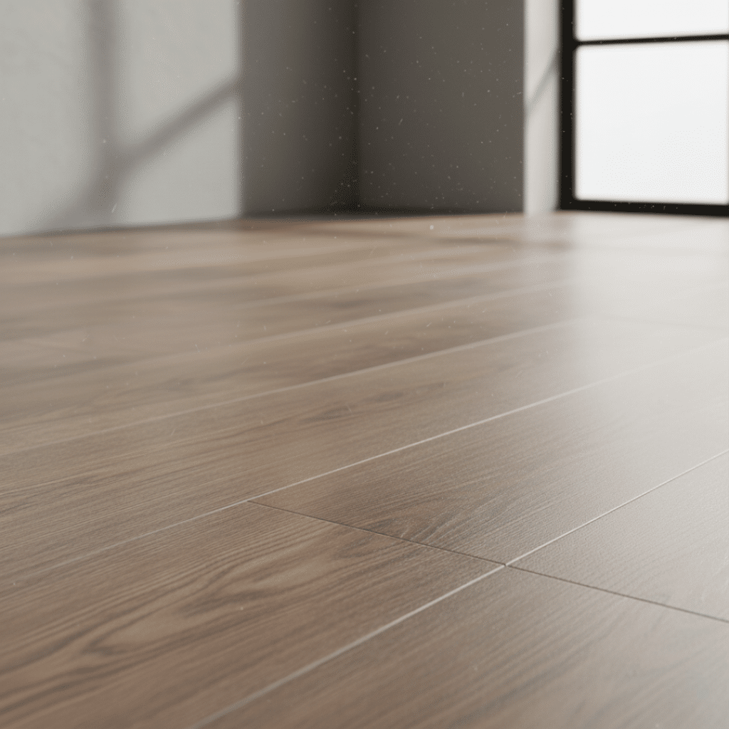 Hochwertiger Bodenbelag im Wohnraum – moderner Holzlook, idealer Vergleich zwischen Laminat oder Parkett für stilvolle Innenräume mit natürlicher Optik