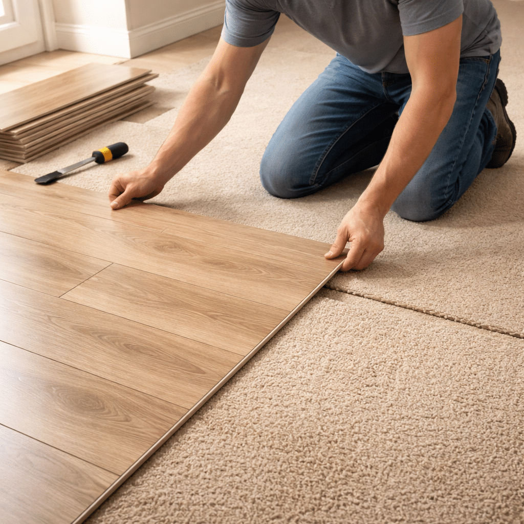 Kann man Laminat auf Teppichboden verlegen